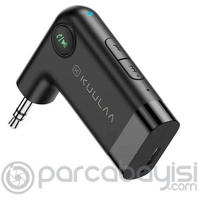 Resim KUULAA Wireless Bluetooth 5.0 3.5mm Jack Aux Araç Ses Aktarım Kiti Adaptöru 