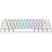 Resim Rampage KB-RX63 B-Atom Beyaz Bluetooth Rgb Backlight Blue Mekanik Q 63 Tuşlu Mini Gaming Oyuncu Klavyesi 
