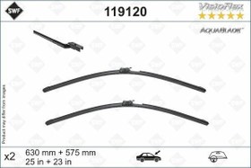 Resim SILECEK SUPURGESI TAKIMI 630mm / 575mm MERCEDES S-CLASS W222 14 ISITMALI SWF 
