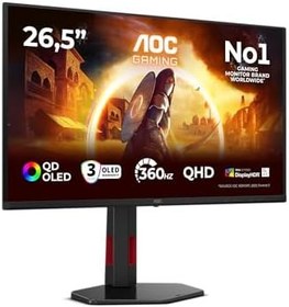 Resim AOC 26.5" Q27G4SDR QD-OLED 360HZ QHD 