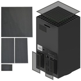 Resim Crackedice Xbox Series X Gaming İçin 1 Set Soğutma Fanı Filtresi Toz Geçirmez Kapak 