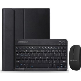 Resim Microcase Ipad Pro 12.9 Inch M2 2022 Uyumlu Bluetooth Klavye Mouse+standlı Kalem Koymalı Kılıf bkk9 
