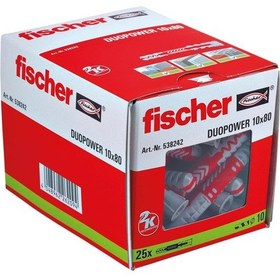 Resim Duopower 10x80 Alçıpan Plastik Dübeli 25adet 