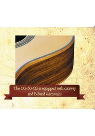 Resim Valencia Cg50Ce Klasik Gitar. Scale 4/4. Parlak Natürel. Cutaway 