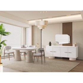 Resim Vermont Yemek Odası Takımı %100 Mdf 