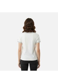 Resim Ekru Fila Kadın T-shirt Portello Slim V-neck Faw1166.10010 Ekru 