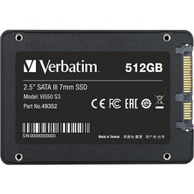 Resim Verbatim Vi550 S3 2.5" 512 GB SATA 3 SSD 