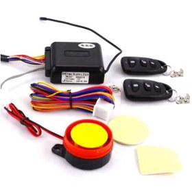 Resim Motosiklet Uzaktan Çalıştırmalı 125db Alarm Seti Yedek Anahtarlı 