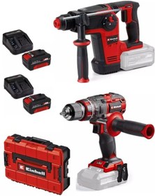 Resim Einhell TP-HD 18/26 Li Bl + TP-CD 18/80 Li-i Bl Matkap 2x4.0AH Akülü Kömürsüz Set 