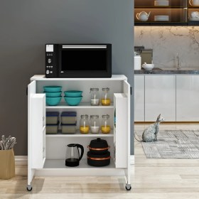 Resim Nur Mobilya Çok Amaçlı Kiler Dolabı Beyaz 