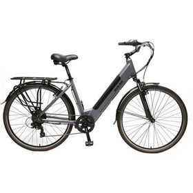 Resim Bisan Moon Elektrikli Bisiklet 47 Cm V 700c Jant 7 Vites Metalik Gri Siyah Gri 
