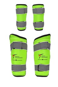 Resim Titan Sport Titan Spor Taekwondo, Kick Boks, Karate, Savunma Sporları Kol Kaval Koruyucu Neon Yeşil Özel Model 