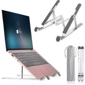Resim Sanlindou Awardroom Laptop Standı, Katlanabilir Taşınabilir Masaüstü Dizüstü Bilgisayar Tutucu, 7 Açı Ayarlama Yüksekliği İle Havalandırmalı Dizüstü Riser, Kaymaz Alüminyum (Yurt Dışından) 