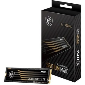 Resim MSI Spatium M480 Pro 1 TB 7400/6000 MB/S PCIe 4.0 NVMe M.2 SSD 