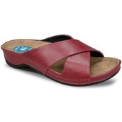 Resim Ceyo 9946-1 Topuk Jelli Anatomik Taban Kadın Terlik Bordo 36-40 