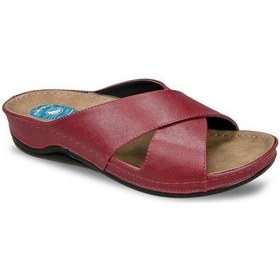Resim Ceyo 9946-1 Topuk Jelli Anatomik Taban Kadın Terlik Bordo 36-40 