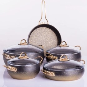 Resim Evren 9 Parça Renk Geçişli Güveç Tencere Seti 