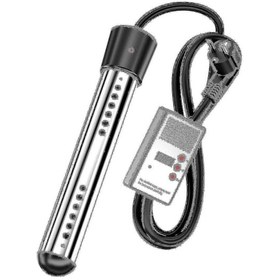 Resim Havuz Suyu Isıtıcısı 3000w Elektrikli Dalgıç Isıtma Çubuğu Eu1500w Siyah 