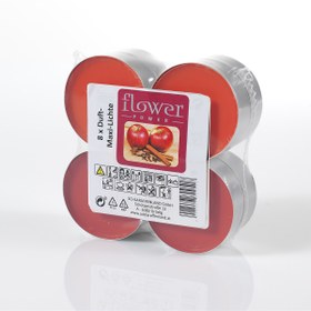 Resim Kokulu Tealight 8'li Mum Seti Elma 