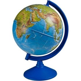 Resim Gürbüz Işıksız Modern Küre Fiziki Dünya Haritası 26 CM 