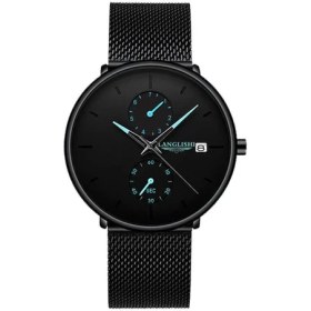 Resim Erkek Su Geçirmez Aydınlık Takvim Kuvars Izle (Yurt Dışından) 