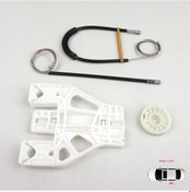 Resim Audi A4 S4 B8 8K 2008-2015 4/5 Kapı İçin Arka Sol Cam Kriko Seti 