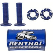 Resim Hightower Renthal Göğüs Koruyucu 22 24mm Tutacaklı Universal Motosiklet Handlebar Pedi 