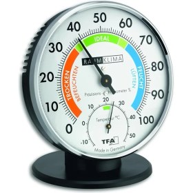 Resim Royal Rain Store Masaüstü Renkli Analog Termometre Higrometre, Beyaz 