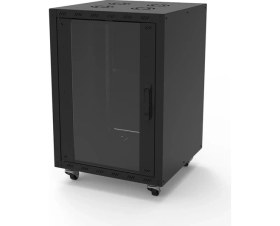 Resim 26U 60X60 19" Uranium Dikili Tip Kabinet Tekerlek Dahil (Demonte/ Ön-Arka Açilir / Yanlar Sabit) 