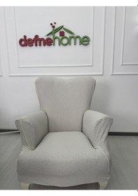 Resim Jakar Kumaş Lastikli Kayma Yapmayan Tek Kişilik 1 Adet Berjer Ört Saks 