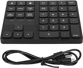 Resim Kablosuz Sayısal Klavye, 35 Tuş, Tak Ve Çalıştır Mini Sayısal Klavye, Düşük Gürültü, PC Için 32,8 Ft İletim Mesafesi 