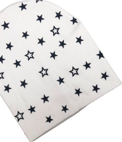 Resim neocotton 2'lı Cıft Katlı Pamuklu Penye Yıldızlı Bebek Bere 