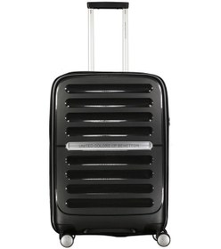 Resim Benetton Orta Boy %100 Polipropilen Kırılmaz Valiz Siyah Bnt1000 Siyah 