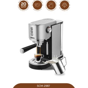 Resim Kahve Severler Için Şık ve Pratik Espresso Makinesi, Lezzetli Kahveler Hazırlayın 