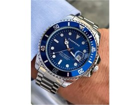 Resim Choppers Gümüş Renk Erkek Kol Saati Metal Kordon 1 ATM Suya Dayanıklı Spor Fonksiyonlu 