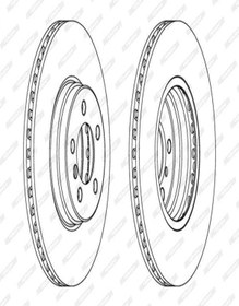 Resim Ferodo Ddf1436c-1 Fren Diski On Land Rover Sdb500181 Ddf1436c1 (WH375489) (FİYAT:1 ADET İÇİNDİR) 