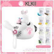Resim Bear Pilot Araba Hava Temizleyici Aroması Köpek Havalandırma Parfüm Difüzörü Aroması White Rabbit 1 Piece Set 