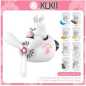 Resim Bear Pilot Araba Hava Temizleyici Aroması Köpek Havalandırma Parfüm Difüzörü Aroması White Rabbit 1 Piece Set 