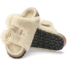 Resim Birkenstock Bırkenstock Arızona Bıg Buckle Kadın Terlik 1023130 Krem 