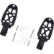 Resim Lnshop Siyah Arka Ayak Çarşamba Ayak Pegs Motosikletler Için Uygun Tamamen Ayarlanabilir Ayak Tahtaları (Yurt Dışından) 
