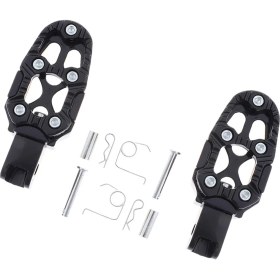 Resim Lnshop Siyah Arka Ayak Çarşamba Ayak Pegs Motosikletler Için Uygun Tamamen Ayarlanabilir Ayak Tahtaları (Yurt Dışından) 