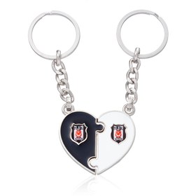 Resim Beşiktaş Puzzle 2'li Metal Anahtarlık 