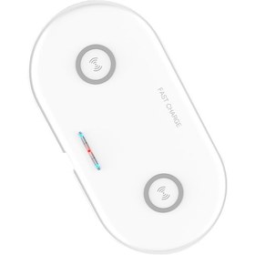 Resim Monyee "ince Ve Taşınabilir 10w Hızlı Şarjlı Çiftli Kablosuz Şarj Pedi" 