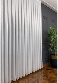 Resim Evdepo Home Simli Tül Perde Krem 