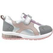 Resim Deri Ve Ortopedik Destekli Kız Çocuk Işıklı Ayakkabı Gri-pudra Gri - Pudra 