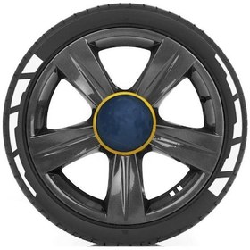 Resim Beyaz Lastik Yazısı Yanak Şerit 2.5 Cm Ürün 4 Adet + Yapıştırıcı Tutkal 