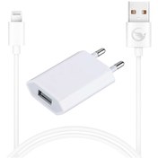 Resim Sprange L-10 5W 1A iPhone Uyumlu Lightning USB Şarj Başlık ve Kablo Seti 