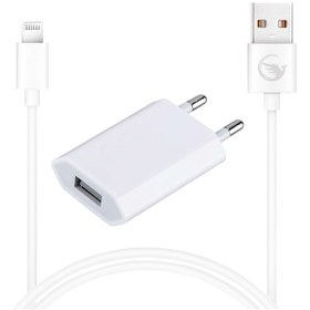 Resim Sprange L-10 5W 1A iPhone Uyumlu Lightning USB Şarj Başlık ve Kablo Seti 