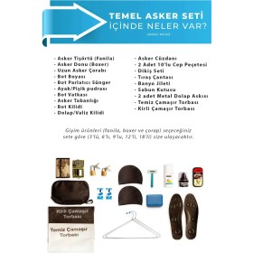 Resim Kordak 3'lü Denizci Temel Asker Seti - Hatay Iskenderun Acemi Askerlik Seti 