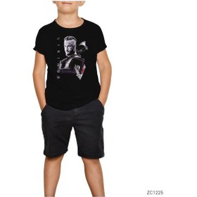 Resim Vikings Ragnar 2 Siyah Çocuk Tişört Siyah 